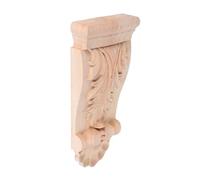 JECOMPRIS Capitello in Legno Intagliato Inserti in Legno Applique con Scultura in Legno in Stile Europeo Applique Ad Angolo Modanature Ornamentali Khaki di Legno