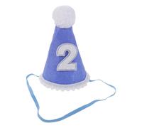 JECOMPRIS Cappellino a Cono - per 2° Compleanno Bambini - Decorazione Festa per Bimbi di Due Anni, Ragazzi e Ragazze
