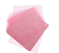 JECOMPRIS Carta da Imballaggio per Alimenti Anti-olio 100 Fogli Righe Rosse, Involucri per Caramelle e Dolci Fatti in Casa, Adatta per Feste e Confezioni Regalo