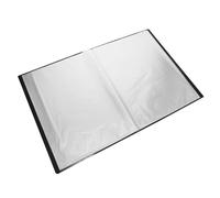 JECOMPRIS Cartella Portadocumenti A3 40 Buste di Plastica Trasparente, Organizer per Ufficio in Pp Resistente, Tasche Protettive per Archiviazione Documenti e Portabilità Leggera