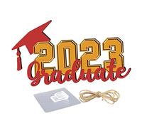 JECOMPRIS cartellino in legno nozze Decorazioni di laurea 2023 sospeso della festa di laurea Decorazioni appese alla porta della laurea. decorazione di laurea nel cortile Tiglio rosso