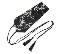 JECOMPRIS Cintura Larga Vintage Fiocco Ricamato, Fascia Addominale Donna Comoda e Pratica per Feste di Ballo e Costumi, Decorazione Abbigliamento