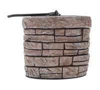 JECOMPRIS Ciotola Per Braciere Da Tavolo Tostatrice Di Marshmallow Tavolo Per Braciere Da Stufa a Pellet Da Esterno Caminetto Da Tavolo Marrone Scuro Cemento Composito