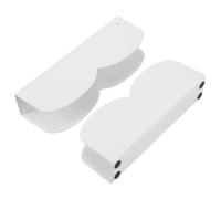 JECOMPRIS Clip Stabilizzatore per Box Bimbi 2 Pezzi in Plastica Bianca Antiscivolo Portatile per Recinti Giochi e Playpen, per Esterni e Viaggi