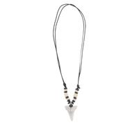 JECOMPRIS Collana Dente di Regolabile in Pelle Perline di Legno Bohémien Retrò, Gioielli da Spiaggia Unisex per Surfisti e Amanti Dell’oceano, Stile Vintage da Uomo e Donna