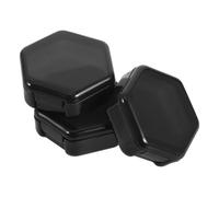 JECOMPRIS Confezione da 3 Mini Scatole per Medicinali Piccolo Portapillole Portatile Dispenser Giornaliero per Pillole Organizer Tascabile per Pillole Nero