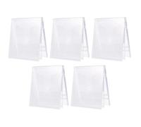 JECOMPRIS Confezione da 5 Custodie Trasparenti per CD Doppio Scatole Porta CD in Plastica Standard Custodie per Archiviazione Video Multimediali Protezione Anti-Graffio e Dvd Adatte per