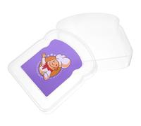 JECOMPRIS Contenitore per Panini Trasparente Coperchio Ermetico Scatola Piccola per Sandwich e Snack Contenitore Sicuro e Leggero per Frutta Picnic Ufficio e Pranzi fuori Casa