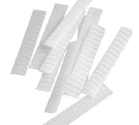 JECOMPRIS Coperture Protettive per Pennelli Trucco in Rete di Plastica Pe 12x1,5 Cm, Set da 100 Pezzi Traspiranti per Custodia Pennelli Make Up, per Viaggio e Uso Quotidiano