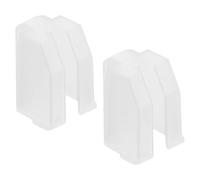 JECOMPRIS Copriago per Stilo in Plastica Bianca 2 Pezzi, Facile da Installare e Pulire, Design Elegante per Proteggere L'ago di Vinile