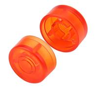 JECOMPRIS Copripulsanti per Pedali Effetto Chitarra Arancione 2 Pezzi, Cappucci in Plastica Resistenti e Riutilizzabili, Accessori Compatti per Protezione e Durata Pedali Chitarra,