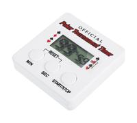 JECOMPRIS Countdown Timer per Poker, Timer Elettronico Bianco in Plastica, 1 Pezzo, fino a 99 Minuti e 59 Secondi, Portatile, per Texas Hold'em