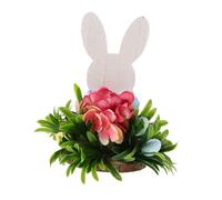 JECOMPRIS decorazione coniglietto arredamento casa mestiere del coniglietto di pasqua coniglietto della fattoria BUNNY BLOCKS DECIVIZIONE A TERETTORI segni del coniglietto di pasqua plastica