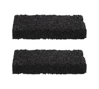 JECOMPRIS Diffusore di Pietra Lavica 2 Pezzi 10x5x1,5 Cm Nero per Aromaterapia Passiva, Pietre Vulcaniche Irregolari per Oli Essenziali, Decorazione Profumata per Casa, Yoga e Meditazione