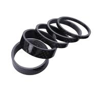 JECOMPRIS Distanziatori per Forcella Sterzo Bici in Fibra di Carbonio Set da Spessori 3mm, 5mm e 10mm, Kit Distanziali per Cuffie Manubrio Adatto per Regolazione Serie Sterzo e Guida