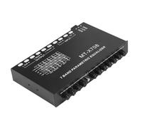 JECOMPRIS Equalizzatore Audio Auto 7 Bande Nero in Metallo 6 Vie Regolazione Precisa e Interfaccia Semplice per Sistemi Audio Auto e Stereo