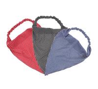 JECOMPRIS Fasce per Chioma Triangolari 3 Pezzi Nero con Clip Antiscivolo per Sport, Assorbono Sudore e Tengono i Chioma Lontani dagli Occhi