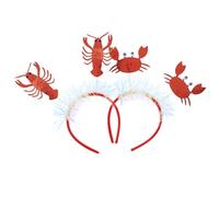 JECOMPRIS Fascia per Chioma a Forma di Aragosta e Granchio 2 Pezzi, Copricapo per Feste e Carnevale, Accessorio Costume Maschera Taglia Unica, Decorazione Chioma Creativa e Resistente