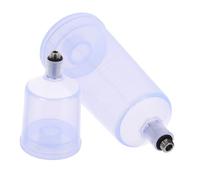 JECOMPRIS Flaconi Aerografo 2 Pezzi, Bottiglie Ricaricabili in Plastica Trasparente per Pigmenti Tazza Vernice Smontabile, Contenitori Riutilizzabili per Pittura Artigianale e Progetti