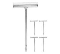 JECOMPRIS Ganci per Disossare Carne in Acciaio Inox Manico a T Set da 5 Pezzi Utensili da Macellaio per Cucina Ristorante e Barbecue Ganci Robusti e Facili da Pulire