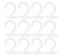 JECOMPRIS Ganci per Esposizione Calzini 50 Pezzi in Plastica Fermagli a l per Dettaglio, per Appendiabiti e Stendi Calzini in Negozi Uomo Bianco