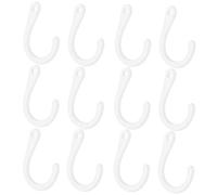 JECOMPRIS Ganci Salvaspazio a Forma di Punto Interrogativo in Plastica Bianca per Appendere Calzini 100 Pezzi Organizer Minimalista Riutilizzabili per Cucina e Armadio