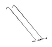 JECOMPRIS Gancio per Tombino in Acciaio Resistente 2 Pezzi Gancio a T per Sollevamento Porte Scorrevoli Manutenzione Fognature Design Semplice Uso Industriale Multi Luogo