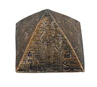 JECOMPRIS Giocattoli con sabbiera Statua della Piramide Scultura piramidale edifici da Collezione Giocattoli egiziani Giocattoli per la Costruzione di Resina Golden