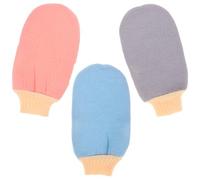 JECOMPRIS Guanti Esfolianti Potente Esfoliazione 3 Pezzi per Corpo per Rayon e Design Versatile per Doccia e Uso Domestico, Adatti a Uomini e Donne