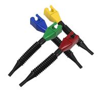 JECOMPRIS Imbuto per Olio Auto e Moto in Plastica con Tubo Flessibile e Clip, Pieghevole e Resistente, per Manutenzione e Rifornimento Veicoli, Confezione da 4 Pezzi