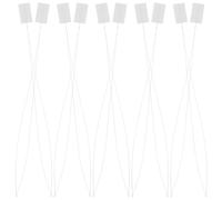 JECOMPRIS Infila Ago da Cucito 10 Pezzi, Infilatori Lunghi 20 CM per Punto Croce e Gioielli, Accessori per Cucito a Mano in Plastica Bianca