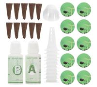 JECOMPRIS Kit per Coltivazione Senza Terra Cestini e Spugna per Piante, Design Scanalato in Pp e PVC per Buona Produzione Radicale e Osservazione Senza Interruzioni