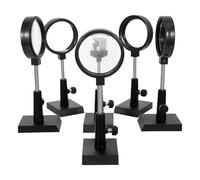 JECOMPRIS Kit per Esperimenti di Ottica Didattica con Lente Concava, Prisma e Specchio Piano in Plastico, per Esperimenti Ottici e Apprendimento Continuo in Classe