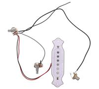 JECOMPRIS Kit Pickup alla Buca per Chitarra Acustica 6 Magneti, Cablaggio per Pickup Acustico, Set Accessori per Modifica e Riparazione Strumenti Musicali, Compatibile Chitarra Classica e