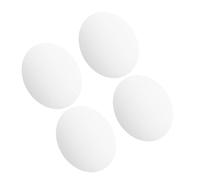 JECOMPRIS Leggeri Set di 4 Vassoi Argento Rotondi in Acrilico Specchiato Come Centrotavola Eleganti e Facili da Pulire per Feste e Decorazioni