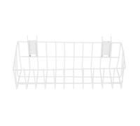 JECOMPRIS libreria porta riviste Mensola per libri ripiano sospeso scaffale del libro portadocumenti cestino sospeso porta libri decorativo organizzatore di libri Acciaio inossidabile bianca