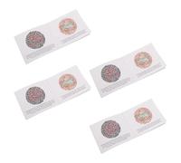 JECOMPRIS Libro di Tabelle per Test del Daltonismo 4 Pezzi Tabella di Esame Visivo Portatile per e Adulti Kit Professionale per Test della Vista e Rilevamento Carenza di Colore per Uso