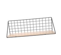 JECOMPRIS Mensola da Parete in Ferro Nera Grande Scaffale Metallico Decorativo e Funzionale per Cucina e Soggiorno Realizzata in Acciaio Inossidabile Ecologico Facile da Pulire e Asciugare