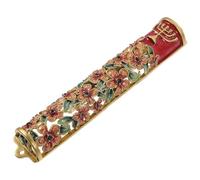 JECOMPRIS Mezuzah di Metallo per Porta con Benedizione e Rotolo Sacro, Ornamento di Hanukkah per Decorazioni Festive Casa, Targa Religiosa Ebraica per Ingresso Tradizionale