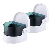 JECOMPRIS Mini Pulitore di Gioielli Portatile in Plastica Bianca, Leggero e Compatto, per Orecchini e Apparecchi Ortodontici, Confezione da 2 Pezzi una Pulizia