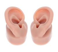 JECOMPRIS Modello Orecchio Umano Artificiale in Silicone Morbido 3d, Paio Destro e Sinistro per Pratica Piercing, Esposizione Orecchini e Formazione Medica Didattica