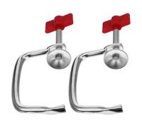 JECOMPRIS Morsetto per Macchina per Pasta Manuale 2 Pezzi Clip di Fissaggio Rossa Compatta 155X65X27 CM Accessorio Sostitutivo per Maniglia Presa Antiscivolo per Preparazione