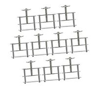 JECOMPRIS Morsetto per Tubi Laboratorio 10 Pezzi Vite Regolabile Pinchcock Mascella Piatta Clip di Controllo Flusso Acqua Supporto Stabile per Uso Scientifico e Industriale