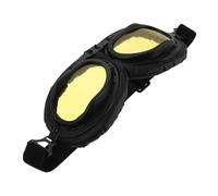 JECOMPRIS Occhiali Vintage Antinebbia Protezione Uv Retro per Motocross Cruiser Scooter Off Road con Lenti Chiare Antiriflesso per Corsa e Guida Outdoor