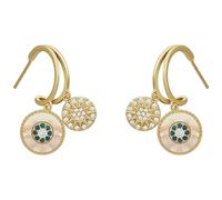 JECOMPRIS Orecchini a Cerchio da Donna in Materiali Sicuri, Leggeri e Delicati sulla Pelle, Pendenti Design di Conchiglia Color Oro, Gioielli alla Moda per Ragazze Adolescenti, per Regali