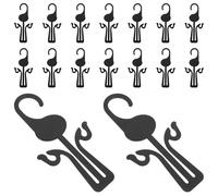 JECOMPRIS Organizzatore Per Scarpe Sospeso in Plastica Pp, Ganci Per Appendere Pantofole e Sandali, Portascarpe Salvaspazio Per Casa, Set Da 20 Pezzi Multifunctionale Per Armadio e Porta