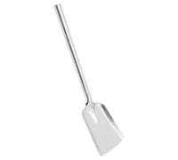 JECOMPRIS Pala per Stufa in Ferro Manico lungo Resistente ad Alte Temperature per Pulizia Efficiente di Cenere in Casa e Campeggio