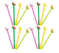 JECOMPRIS Penna Roller a Inchiostro Gel 12 Pezzi Design Frutta Colorato, Penne Carine per Studenti e Appunti, Materiale Plastico Ergonomico per Scuola e Ufficio