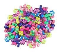 JECOMPRIS Perline a Forma di Farfalle in Argilla Polimerica 11mm, Set da 100 Pezzi Misti per Braccialetti Fai da Te, Accessori Artigianali per Gioielli e Decorazioni Creative Colore Casuale