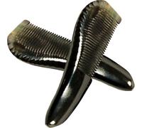 JECOMPRIS Pettine in Corno di Bue Naturale 13-14 Cm Set 2 Pezzi, Pettine per Chioma e Massaggio Cuoio Capelluto, Accessorio Portatile per Donna e Cura Chioma a Casa Colore Colore Casuale